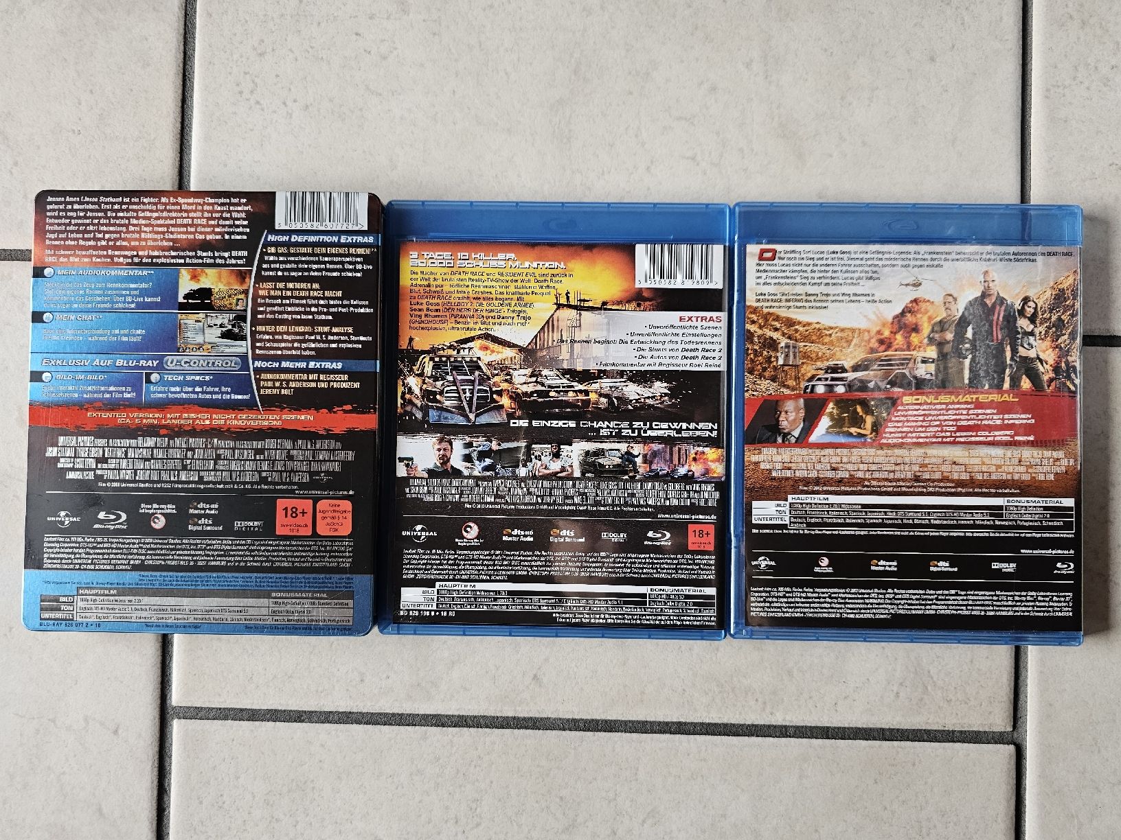 Tutti i DVDs: Death Race  -  Teil 1 - 3  /  Bluray – Usato da Schneisingen venduto da backstore24 1