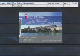 2009 Pro Patria, Markenheftchen, ** postfrisch