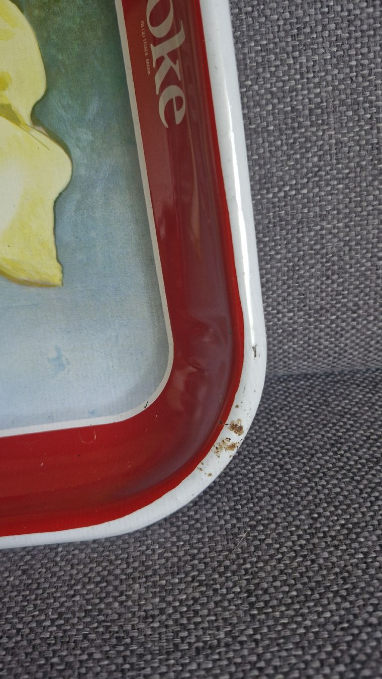 Coca-Cola Untersetzer: Vintage 1950ger Jahre Coca Cola Tablett Werbung – Gebraucht aus Forch von nadinepalermo 5