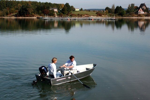 Barche: NEU 308 cm Aluminium Ruderboot Angelboot – Nuovo e nell'imballaggio originale da Aigen Schlägl venduto da Fuchs-Boote 2