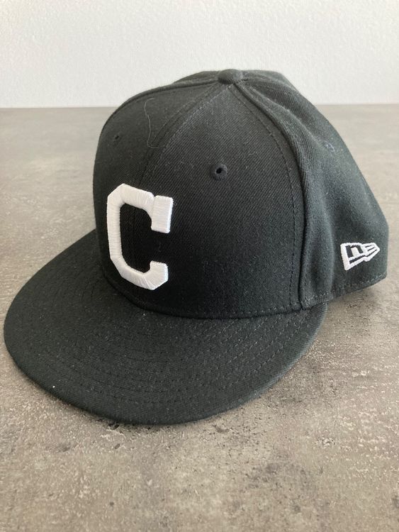 New Era Cleveland Indians Core Casquette de baseball réglable classique pour homme, Bleu marine, Taille unique