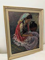 Grand tableau « Femme espagnole » en excellent état !