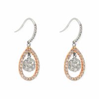 Diamant-Ohrringe 18k Rosé-Weissgold 2.35ct