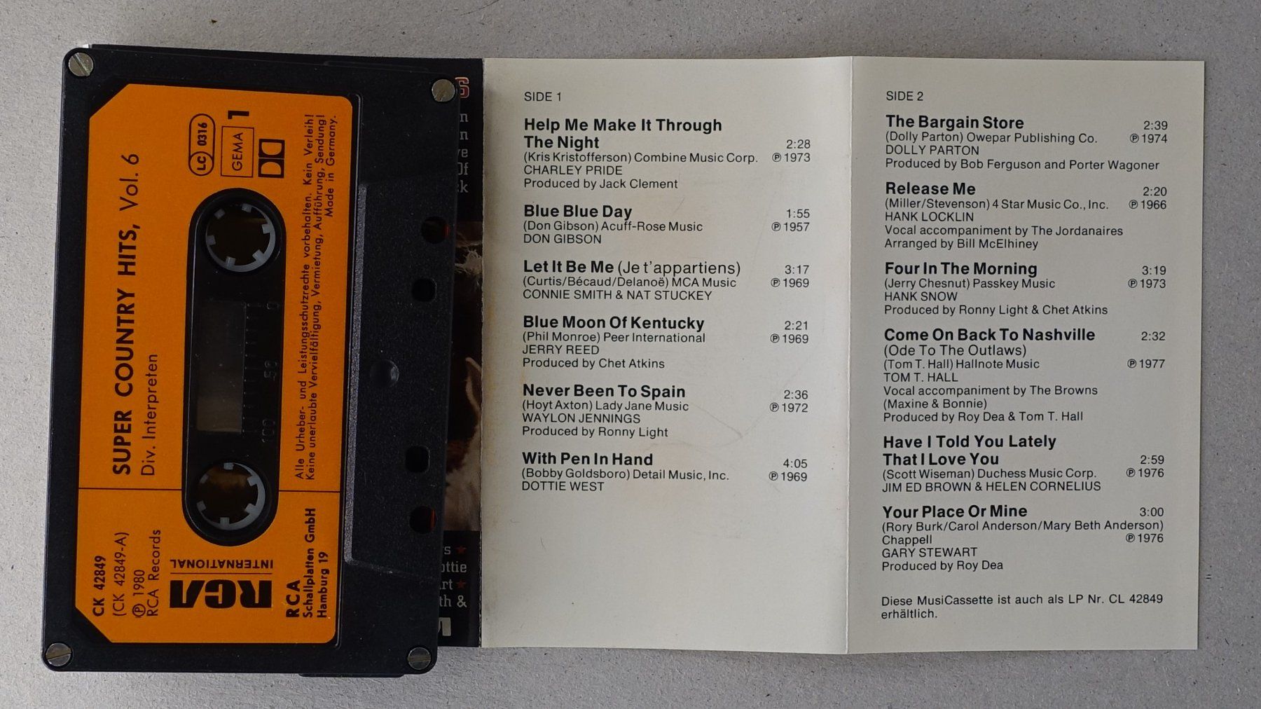 Musicassette: Super Country Hits Vol. 6 – Usato da Sessa venduto da discoverymedia 1