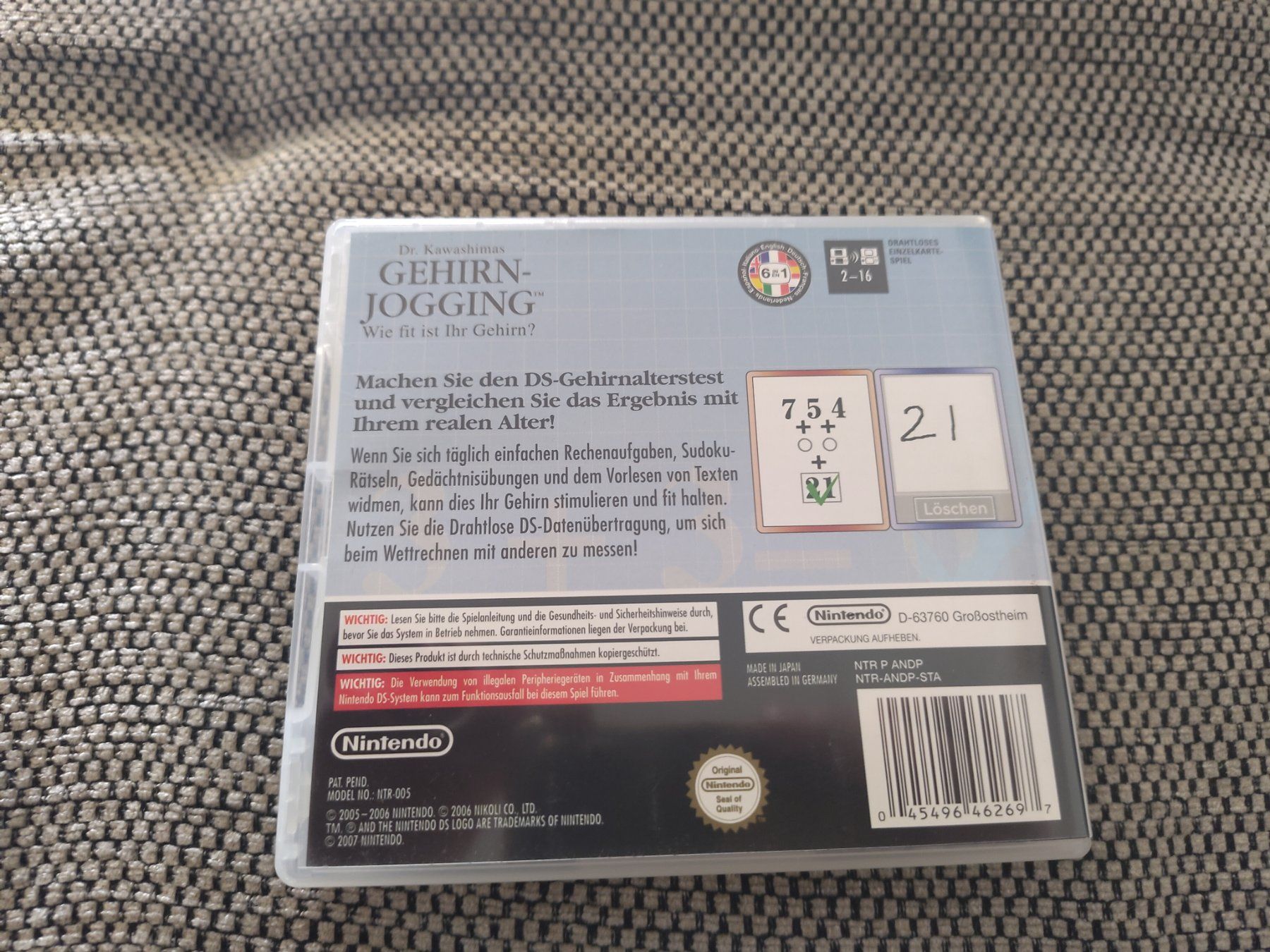 Nintendo Giochi: Gehirn-Jogging - Nintendo DS – Usato da Wohlen AG venduto da gnabbr 1