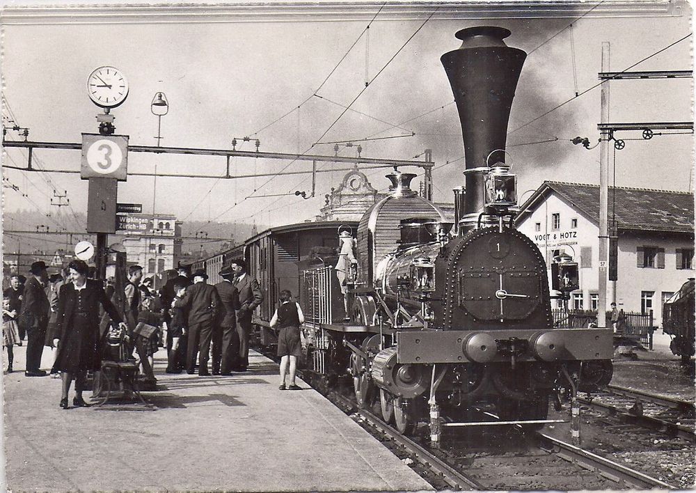 9.....100 ANS DES CHEMINS DE FER SUISSES, carte d'époque Kaufen auf