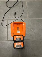 STIHL AL 300 Ladegerät mit 2x AP 300 Akkus