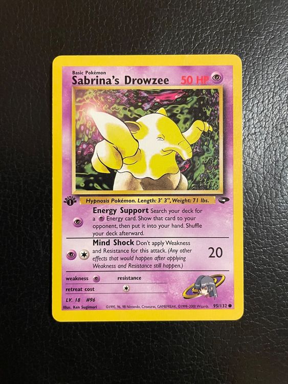 Gym challenge Sabrina’s Drowzee 1st 95/132 Ab 1 (Gebraucht) in Paradiso ...