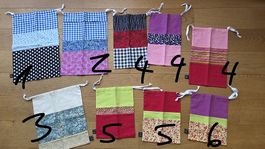 Lagerauflösung! Diverse grössen von selbstgenähten Taschen