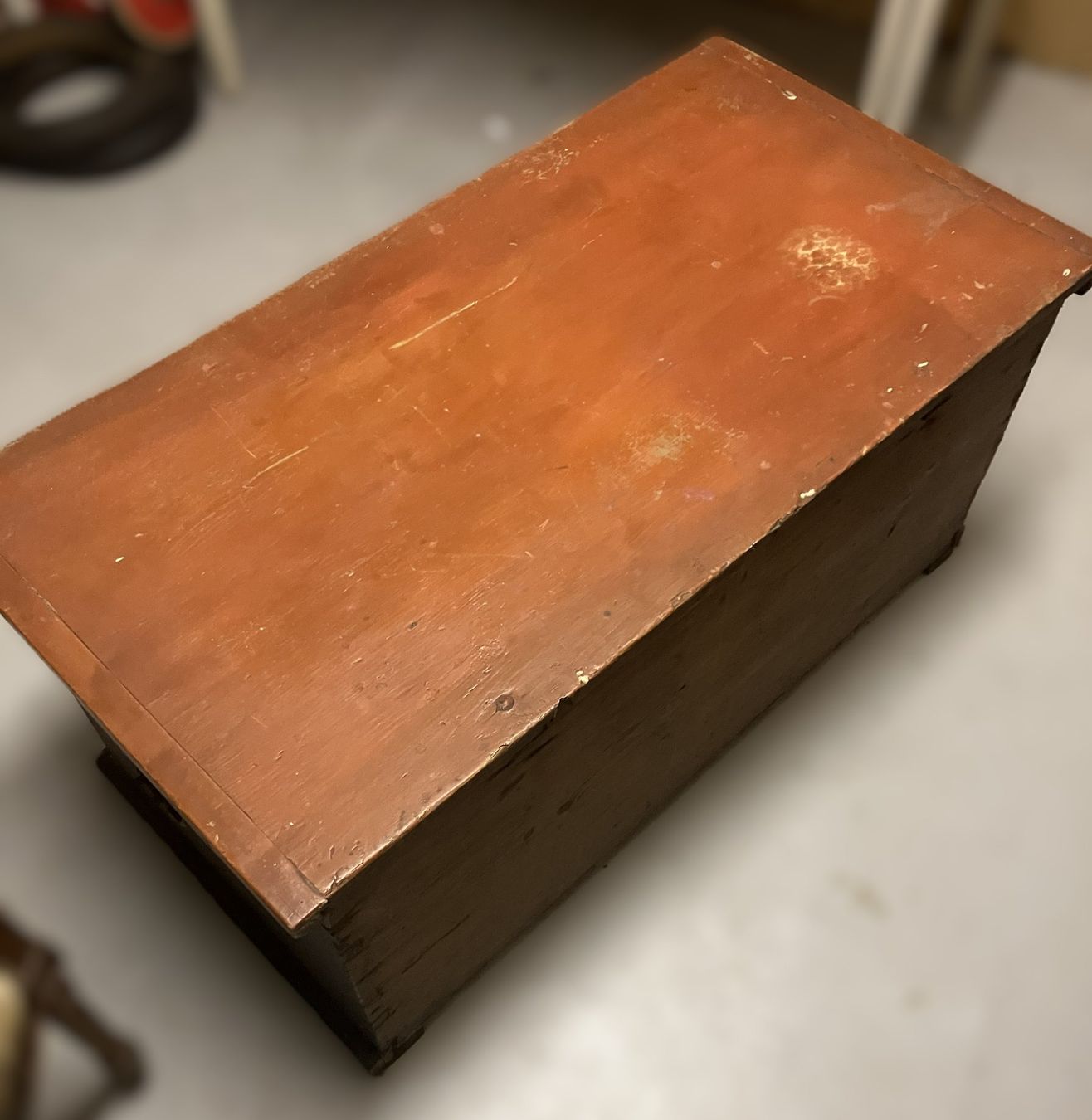 Cassapanche: Original Schweizer Bauerntruhe 1845 • Signiert – Usato da Luzern venduto da FeU 1