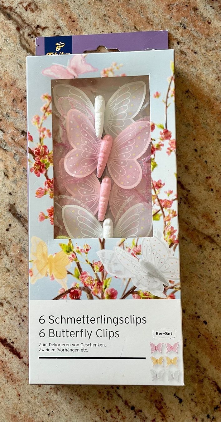 Tutte le decorazioni: Schmetterling Clips 6 Stück – Nuovo e nell'imballaggio originale da Spreitenbach venduto da Jessy8