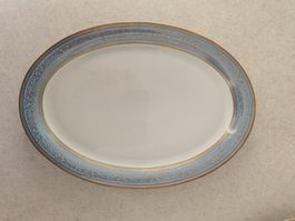 Grosse Servierplatte Blau/Gold ca. 40 cm
