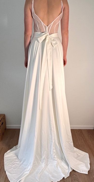 Vestiti: Minimalistisch Hochszeitskleid Melory Bridal Rückenfrei – Nuovo e nell'imballaggio originale da Zürich venduto da mia_v5l8 3