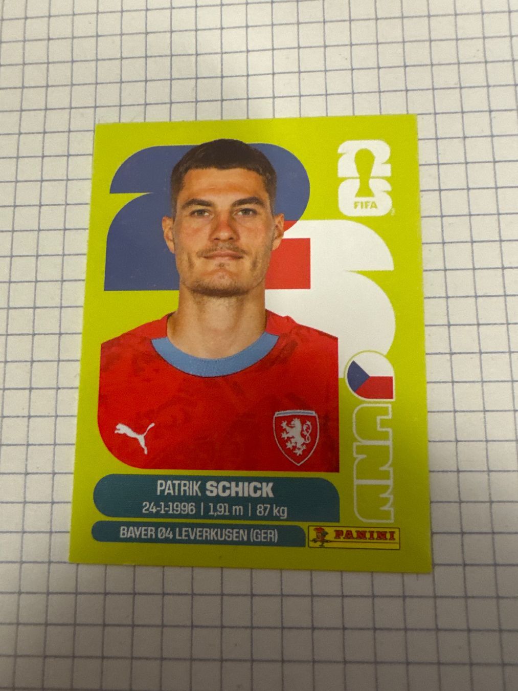 Panini Cartes à collectionner: Panini Sticker WM 2026, CZE 20 Patrick Schick – Neuf (Voir description) à Winterthur par mathis-spielsteine