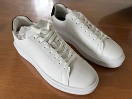 BOSS Leder-Sneaker 'Colyn' weiß