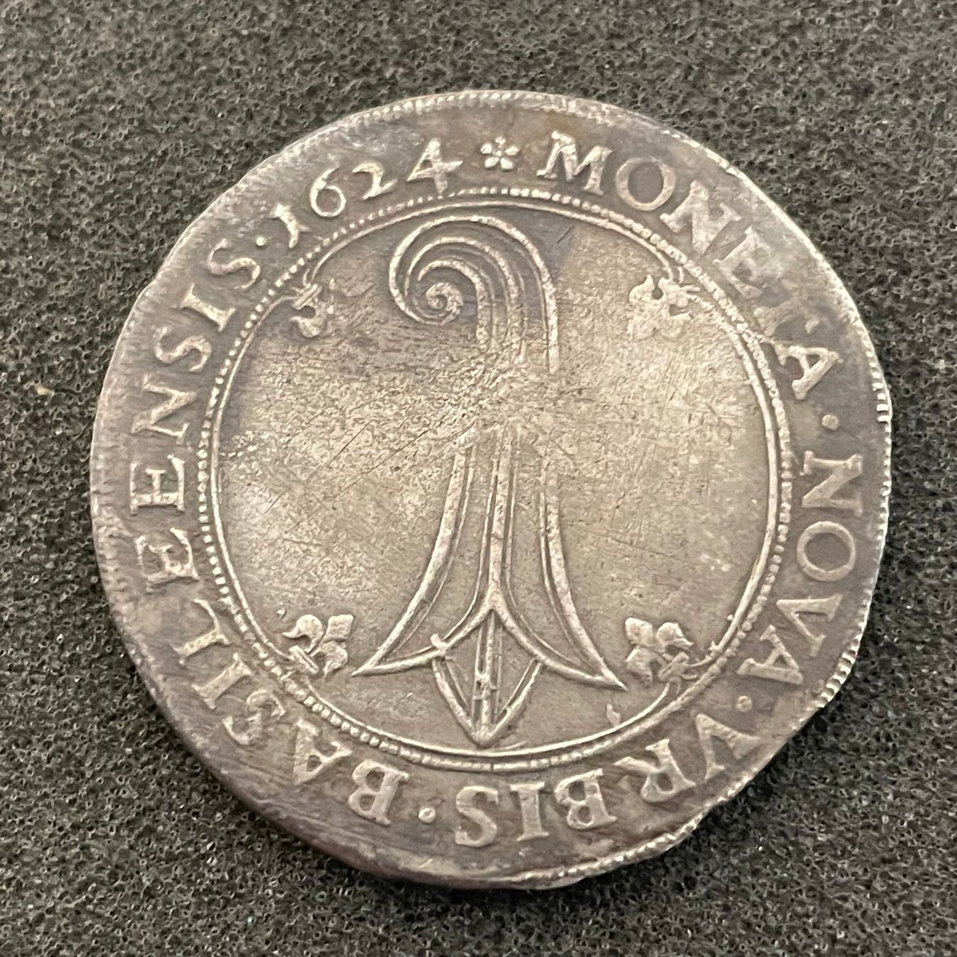 Tutti le monete: Taler Silber Kanton Basel 1624 Adler – Usato da Reitnau venduto da tb-muenzen