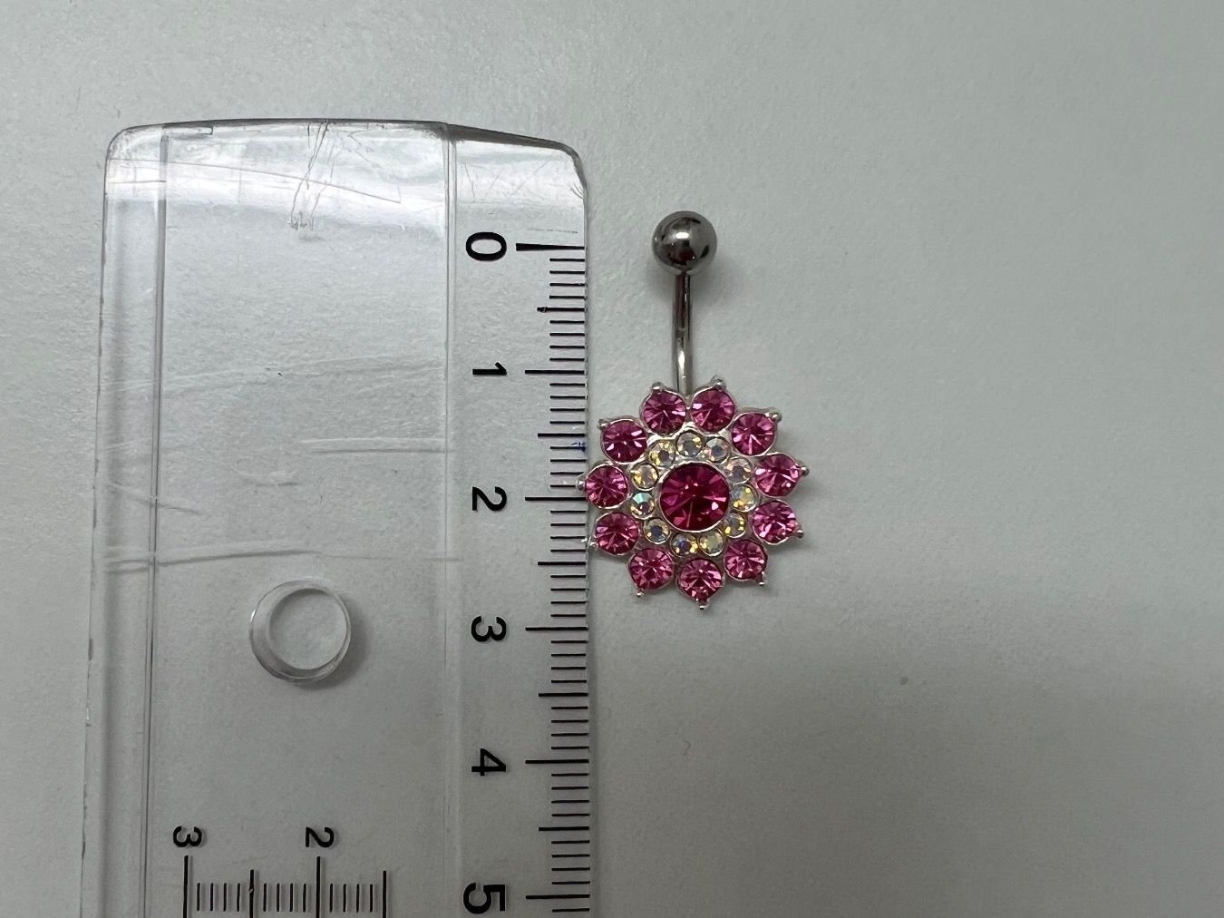 Piercingschmuck: Bauchnabelpiercing silber/pink ungetragen – Neu und originalverpackt aus Jona von n.ferrari 2