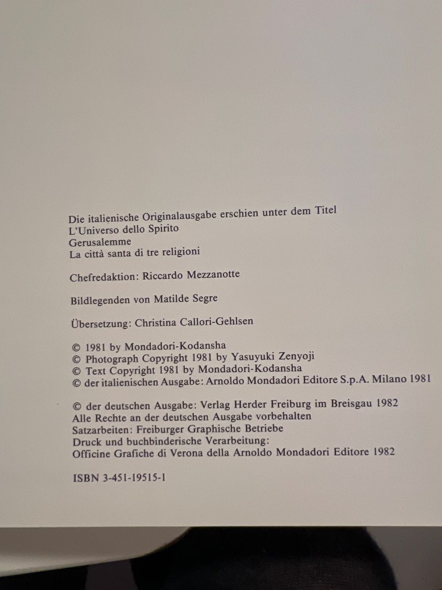 Libri: Jerusalem - Die heilige Stadt – Usato da Schliern b. Köniz venduto da Corinu59 4
