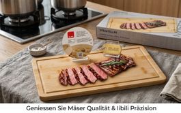 Mäser Steakteller Holzbrett ca. 45x22 cm Servierbrett ab 1.-