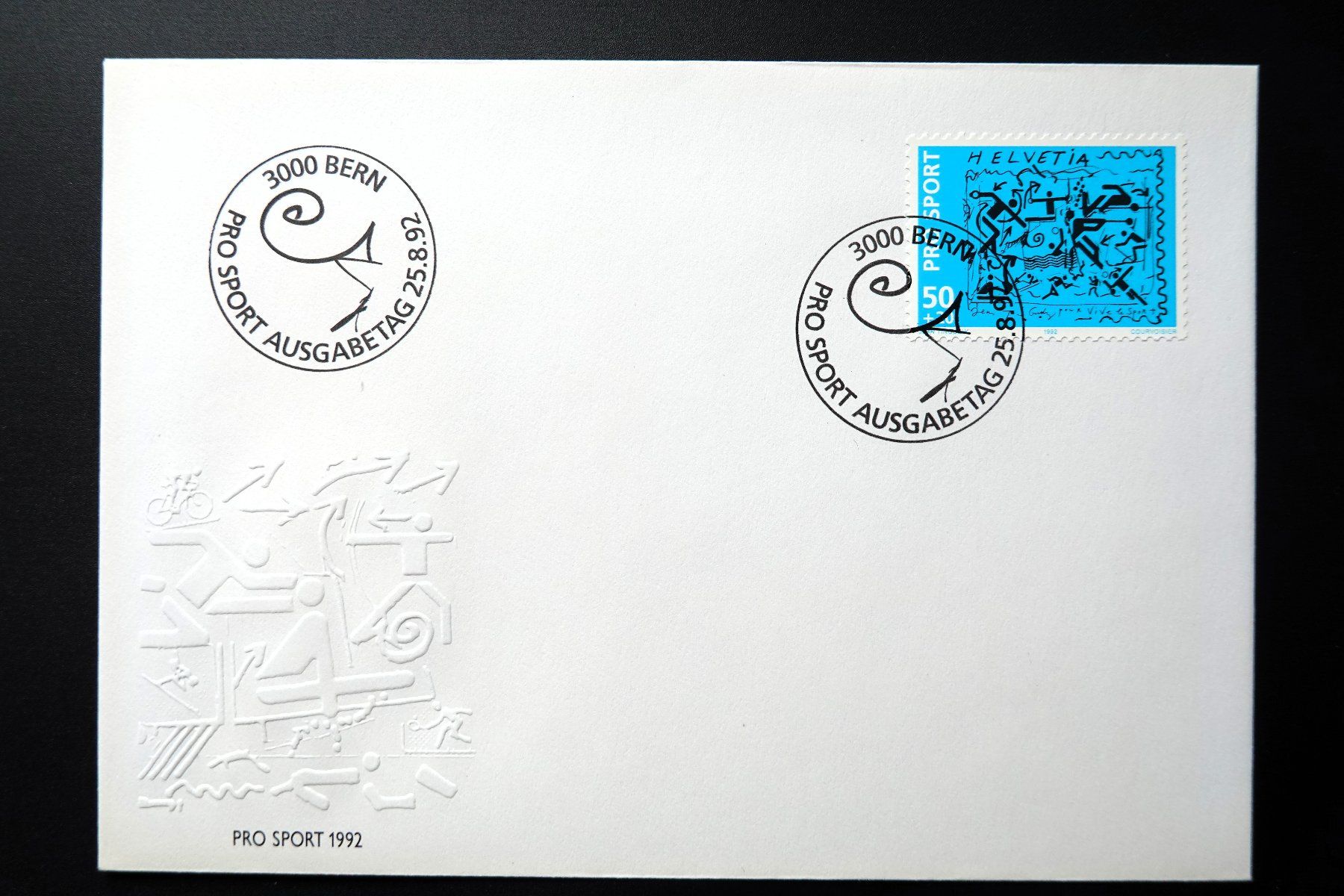 Tutti i francobolli: 1992 FDC Pro-Sport-Marke – Usato da Mettmenstetten venduto da Sutasso