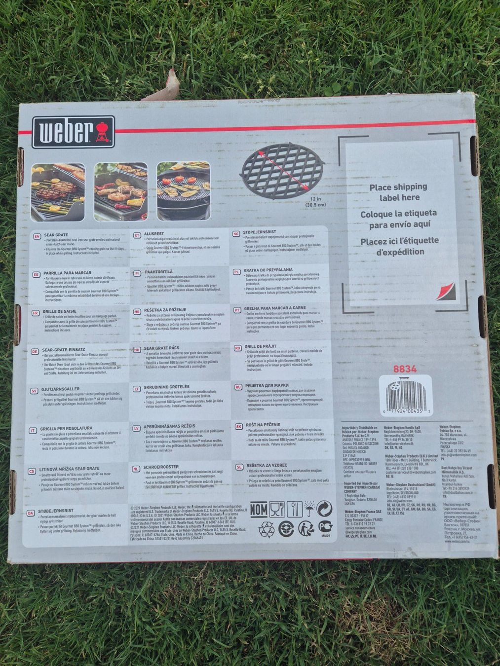 Weber Griglie: Grillzubehör Weber Gourmet BBQ- System Sear Grate – Nuovo e nell'imballaggio originale da Abtwil SG venduto da Delfine5 3