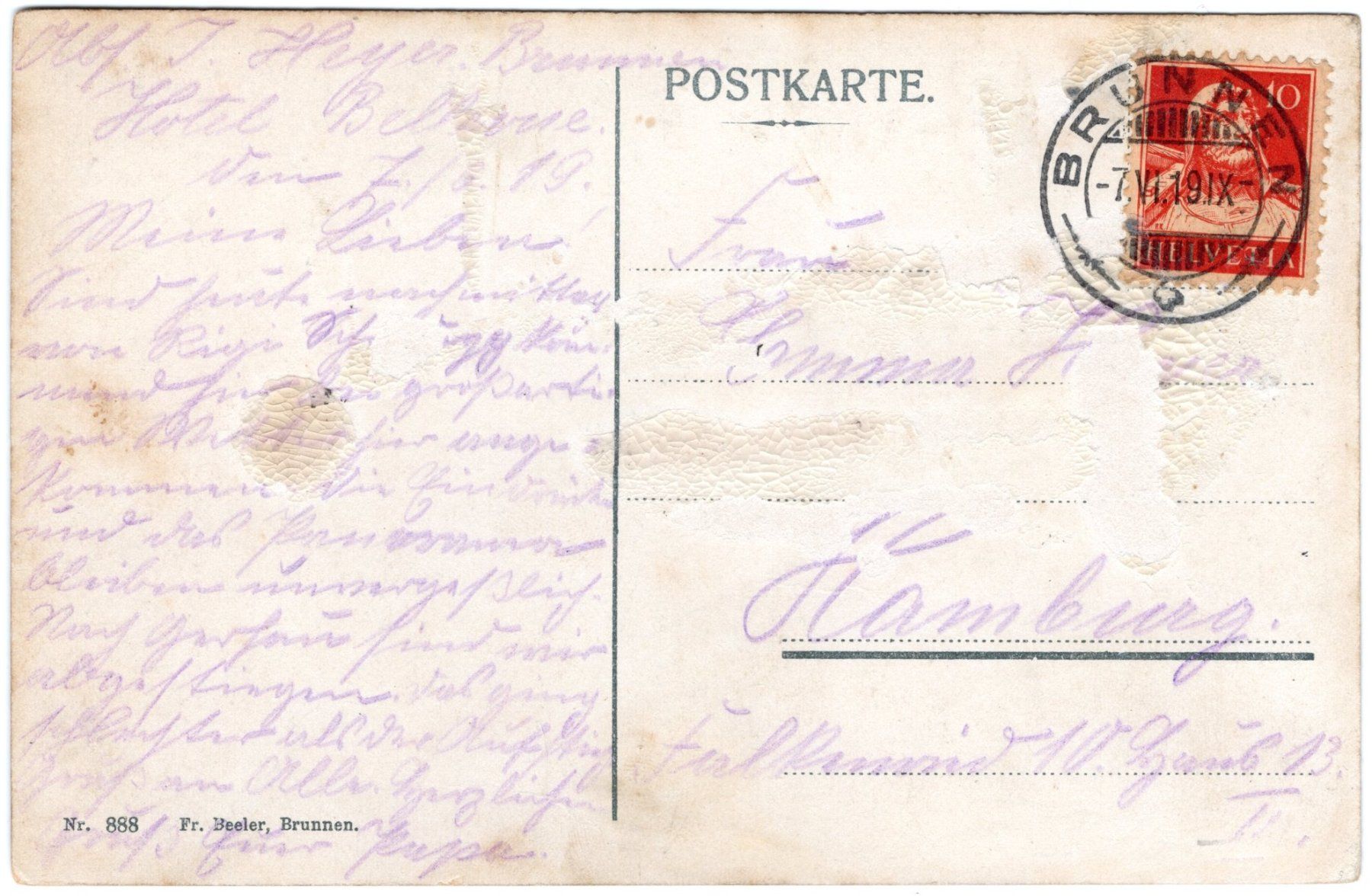 Cartoline postali: Zeppelin Luftschiff über Rigi-Staffel – Usato da Eglisau venduto da Chperfins 1