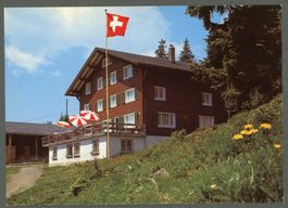AK color Spiringen UR Schächental Berggasthaus Ratzi ≈ 1970 