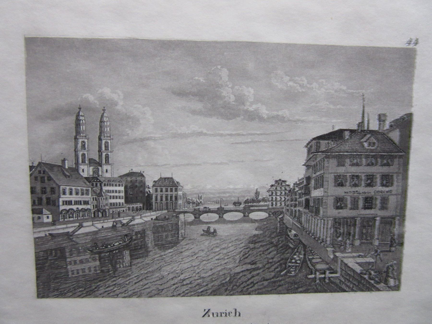 Incisioni: ZÜRICH    AQUATINTA – Usato da Gersau venduto da grafik-kunst