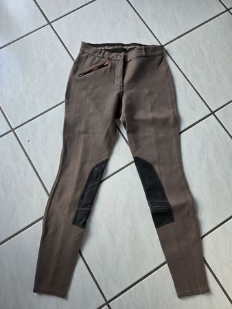 Reithose Fouganza braun mit Besatz guter Zustand