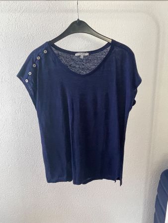 Mat de Misaine Leinen Shirt blau 36