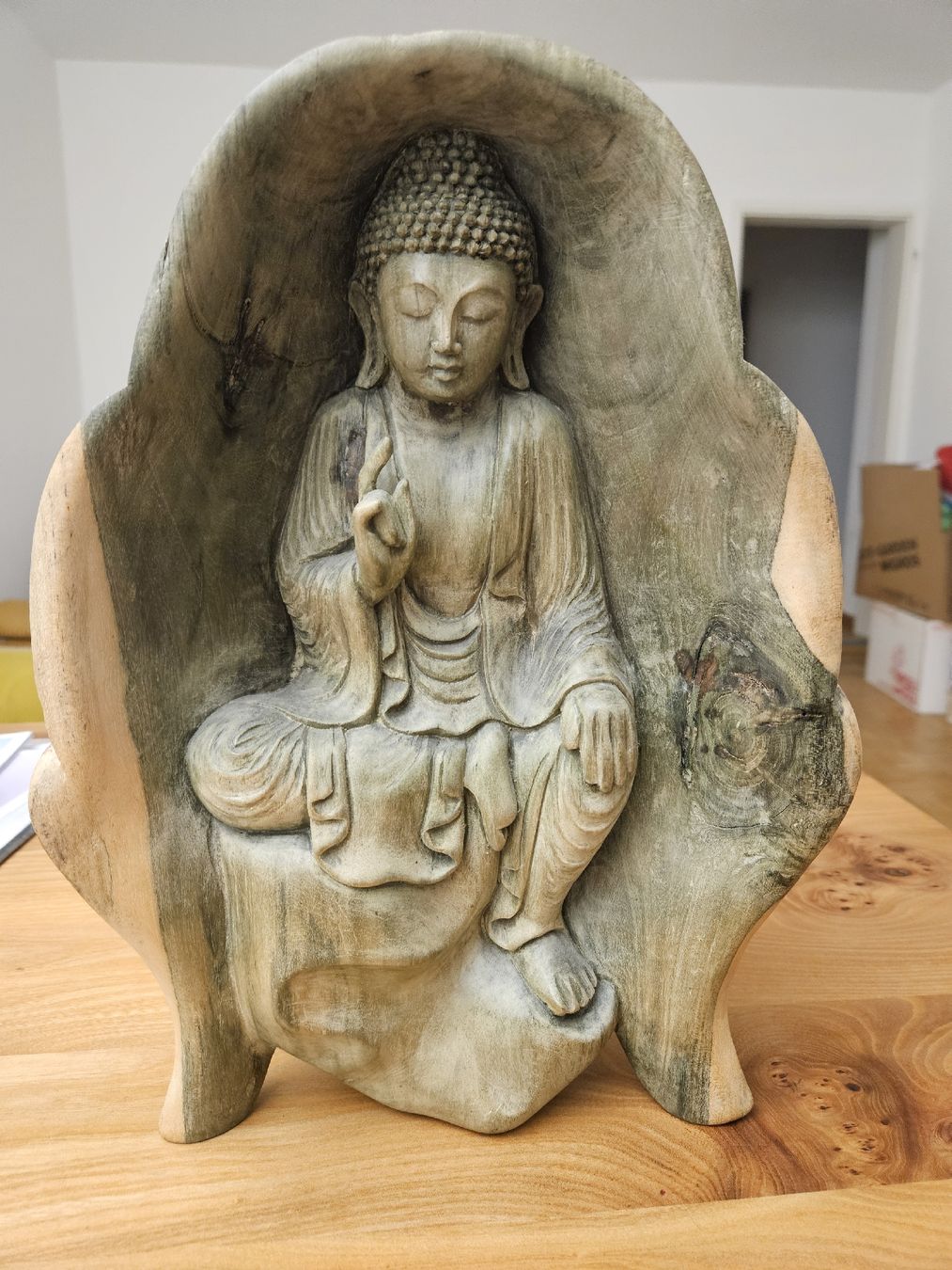 Sculture & Statue: Statue bois visage bouddha – Usato da Zürich venduto da nikky26 2