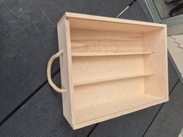 Weinkiste 3er leer 35.5x27x9.5 cm