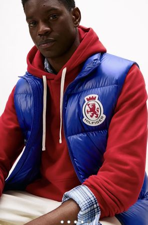 Herren Daunenweste Tommy Hilfiger blau Grösse M OVP