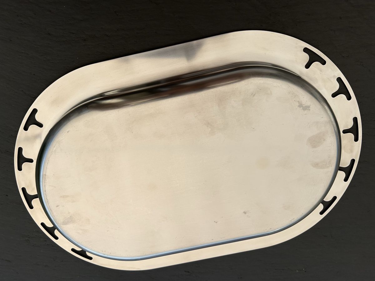 Alessi Servierplatten: EDELSTAHL - SERVIER / PLATTE ALESSI-STYLE – Gebraucht aus Nidfurn von cejeisda 1