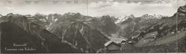 Braunwald GL 3 Bild Panorama AK vom Rubschen ca.1940 sehr gu