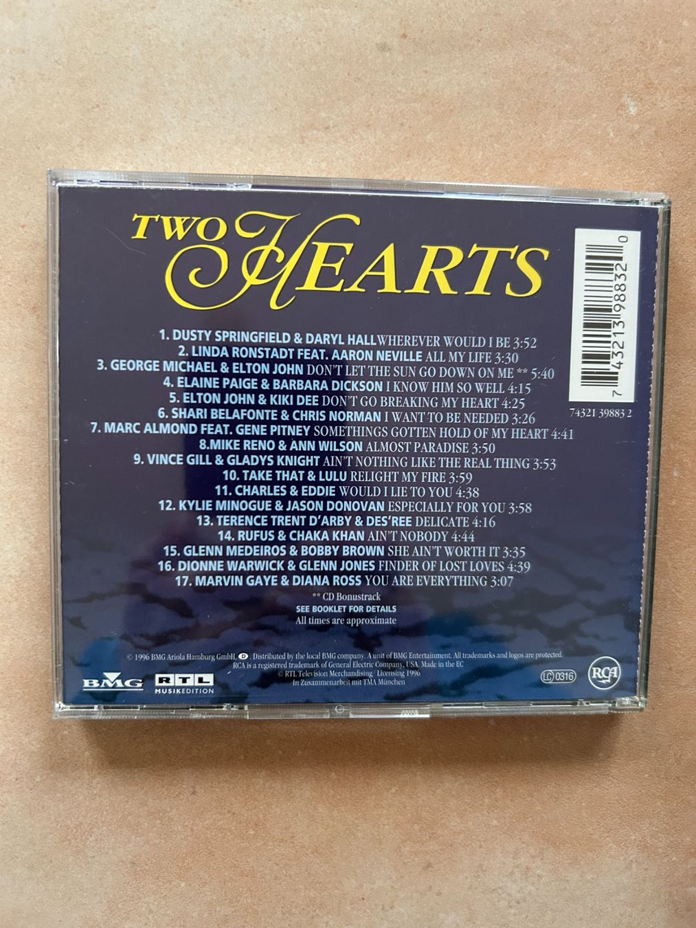 CD: Two Hearts Vol. 2 Die schönsten Popduette – Usato da Wiggiswil venduto da Cwi0 1