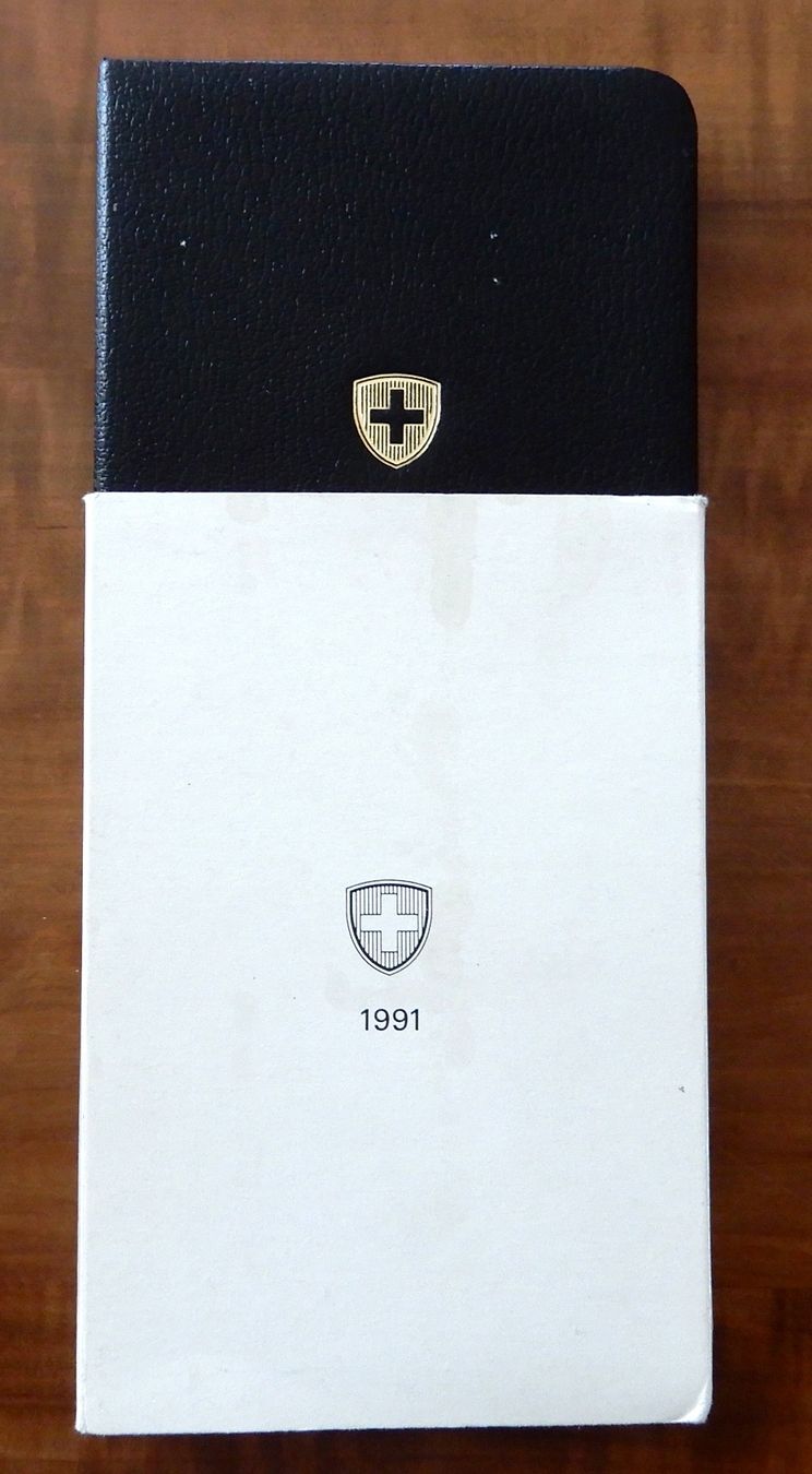 Tutti le monete: Münzsatz Schweiz 1991, PP.  mit Umkarton – Nuovo e nell'imballaggio originale da Luzern venduto da Johann7