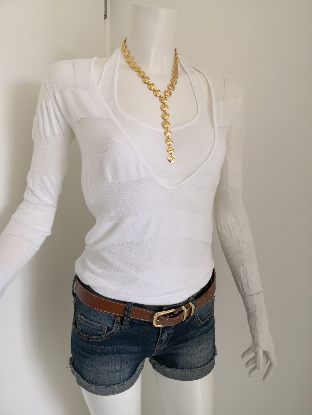 Mango Maglioni & Felpe: 🤩MANGO STRICK-TOP-PULLOVER WEISS – Nuovo (secondo la descrizione) da Olten venduto da Naja-Twins-Twins