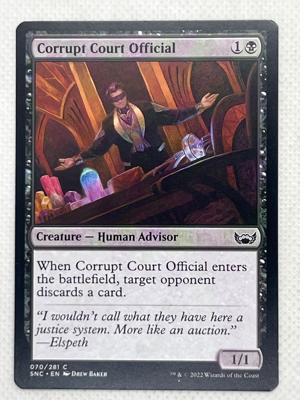 Magic The Gathering Carte collezionabili: MTG: Corrupt Court Official – Usato da Hinterkappelen venduto da Kim1992