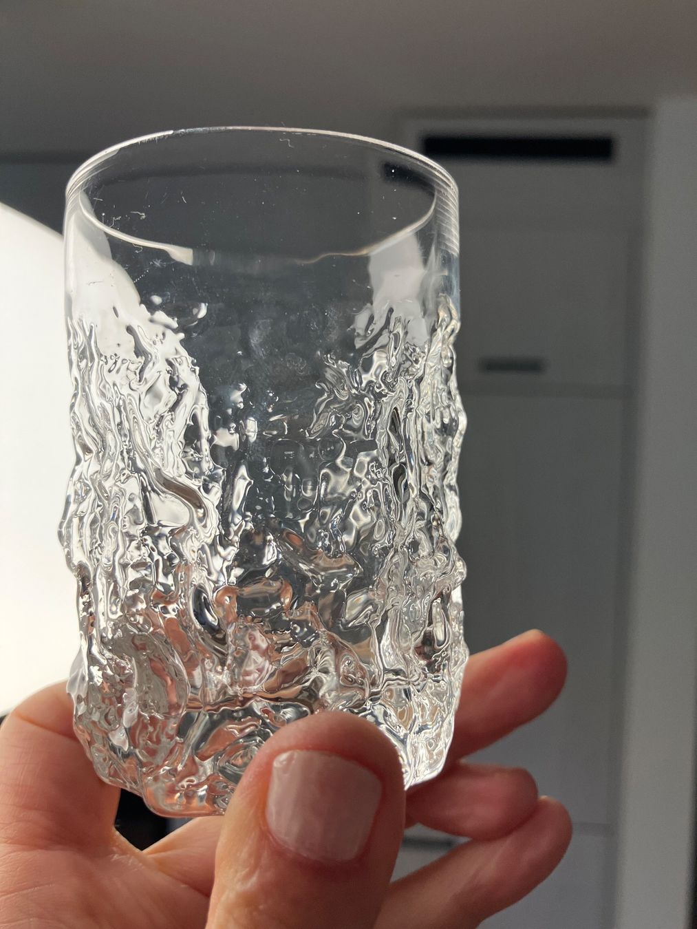 Bicchieri: 2 Eisgläser Barkoptik, 70er, 8cm, evt Goebel Charlottenhütte – Usato da Stäfa venduto da ummroxana 2
