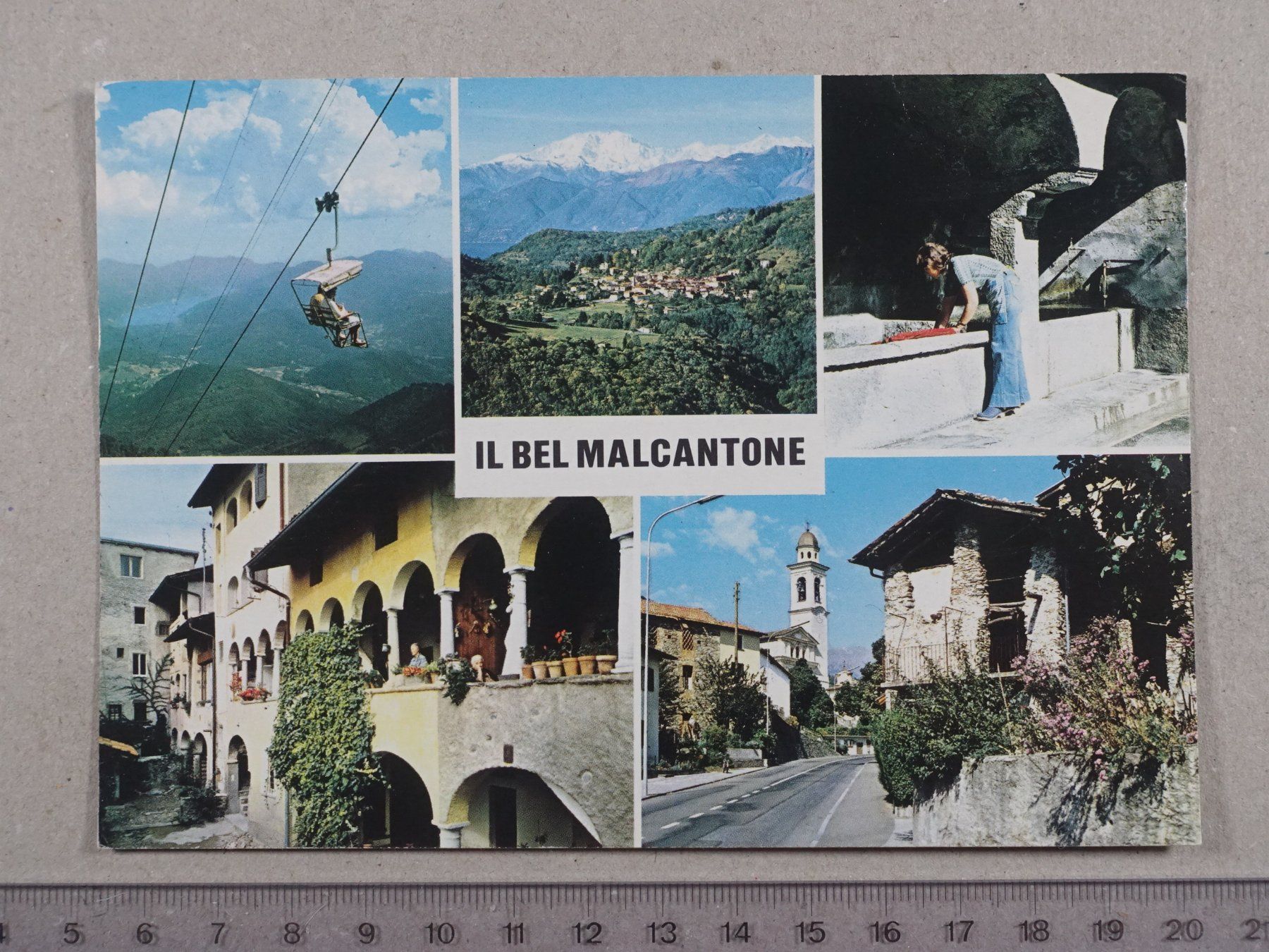 Ansichtskarten: Malcantone, 1987 – Gebraucht aus Lenzburg von fh1