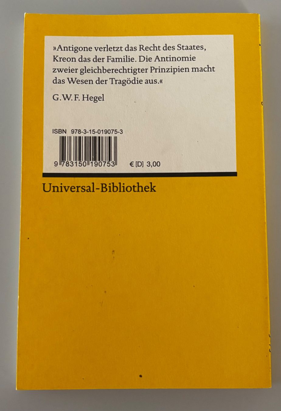 Libri: Antigone – Usato da Basel venduto da cla_z7cp 1