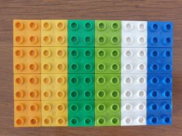 Lego Duplo (61) 24 Bausteine 2x2 Noppen