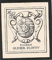 Ex-Libris héraldique Olivier Clottu Neuchâtel