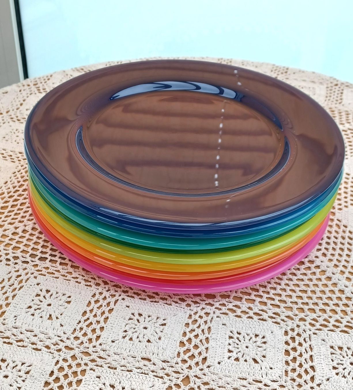 Piatti: 9 Platzteller aus Glas – Usato da Wädenswil venduto da Moninana