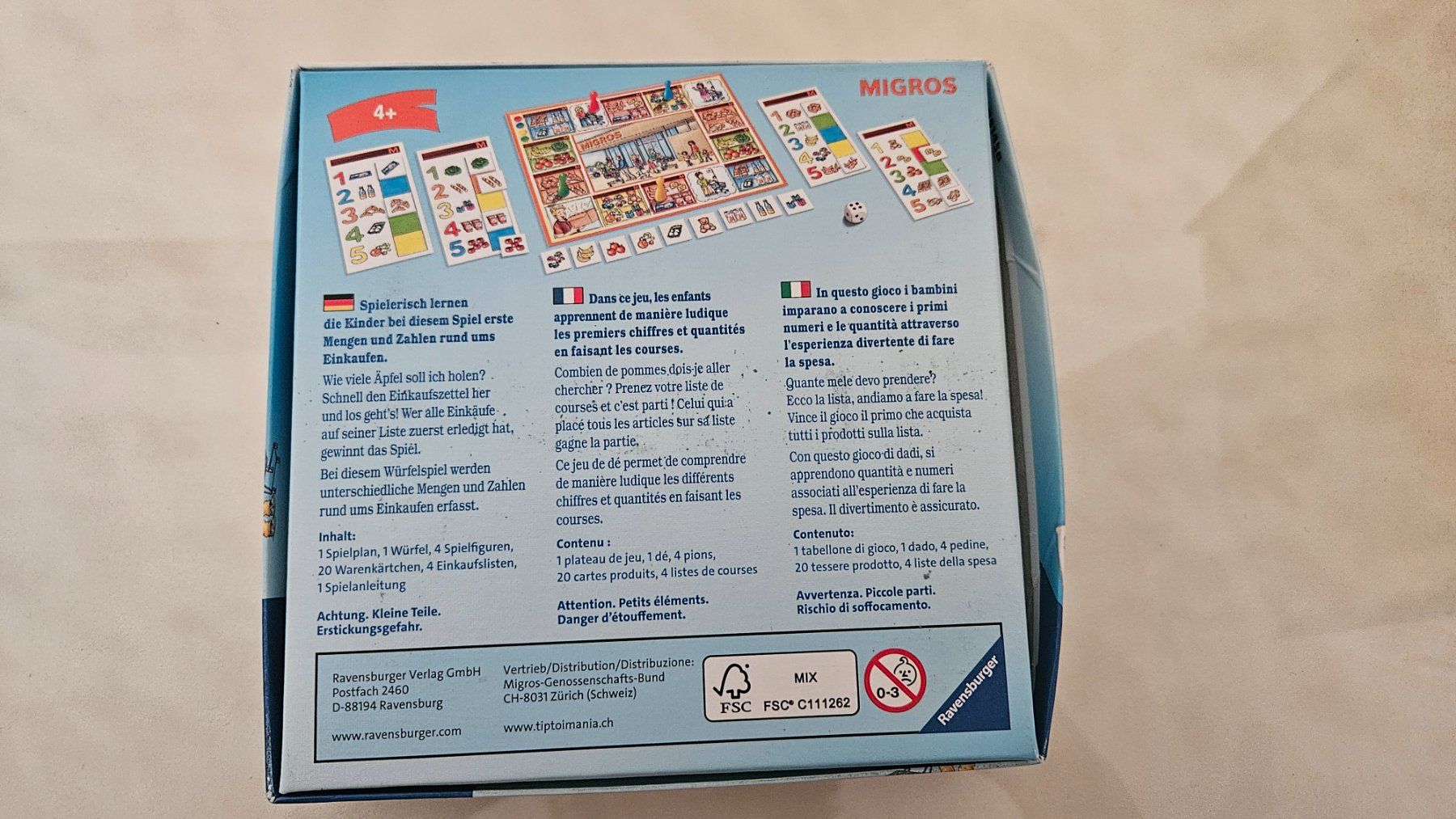 Ravensburger Spiele: Gioco "Einkaufen macht Spass!" Ravensburger – Gebraucht aus Melano von H-Sara 1
