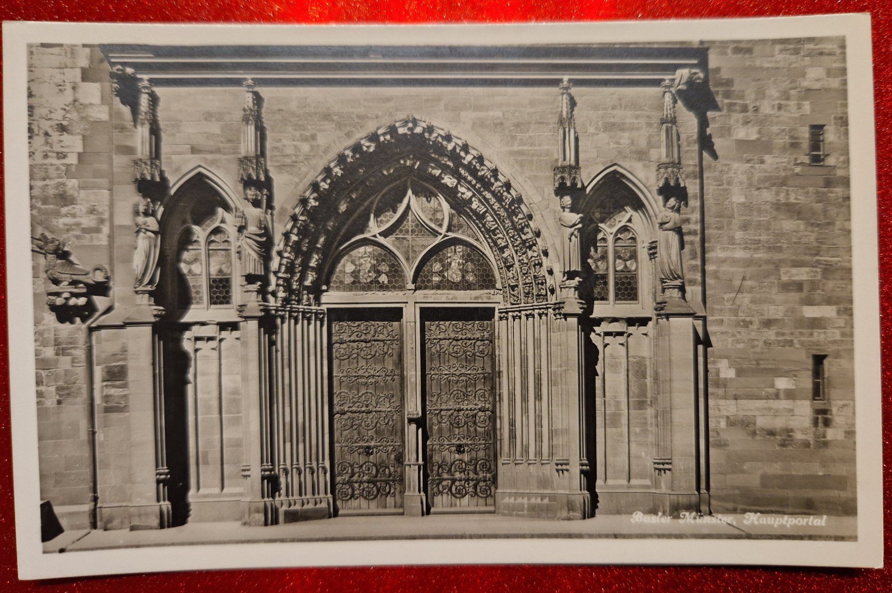 Cartoline postali: Basler Münster Hauptportal TOP – Nuovo (secondo la descrizione) da Melchnau venduto da Fishel