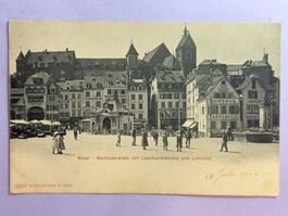 Basel - Barfüsserplatz mit Leonhardskirche