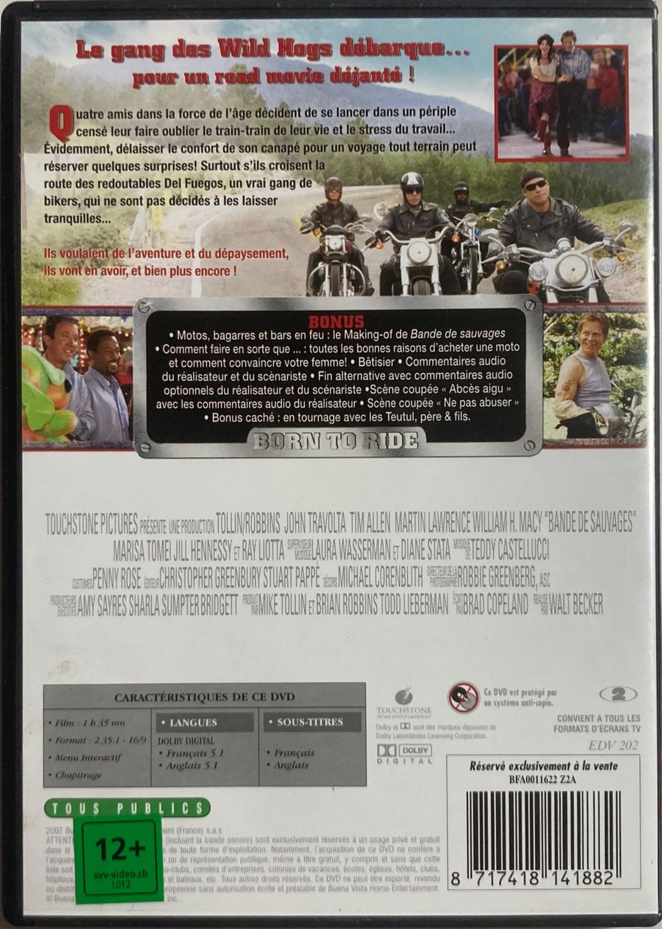 Tutti i DVDs: JOHN TRAVOLTA - BANDE DE SAUVAGES – Usato da Poliez-Pittet venduto da Newtown-Records 1