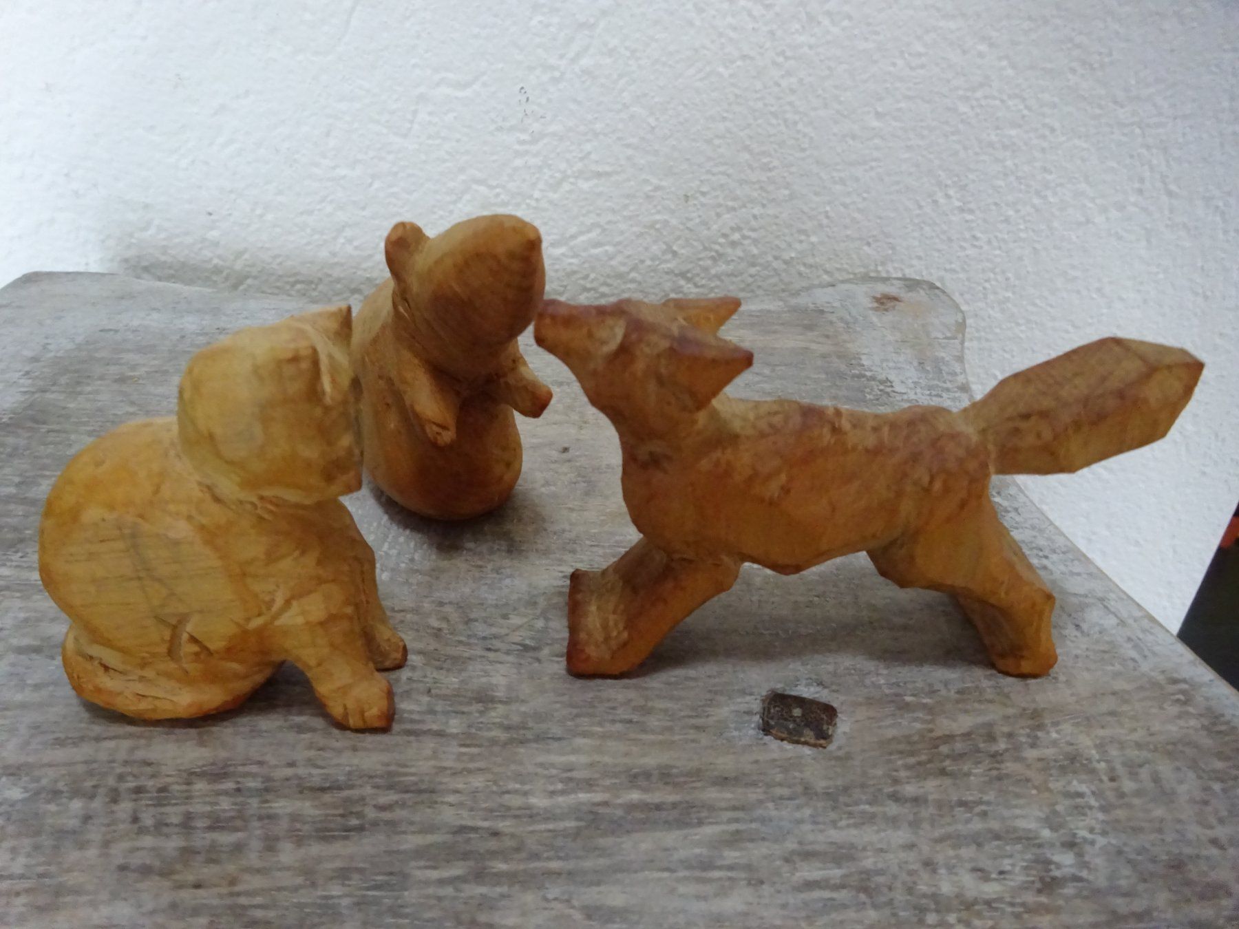 Skulpturen & Statuen: Handgeschnitzte Rohlinge / Fuchs Maus Katze /  Brienz – Gebraucht aus Esslingen von eintagammeer 1